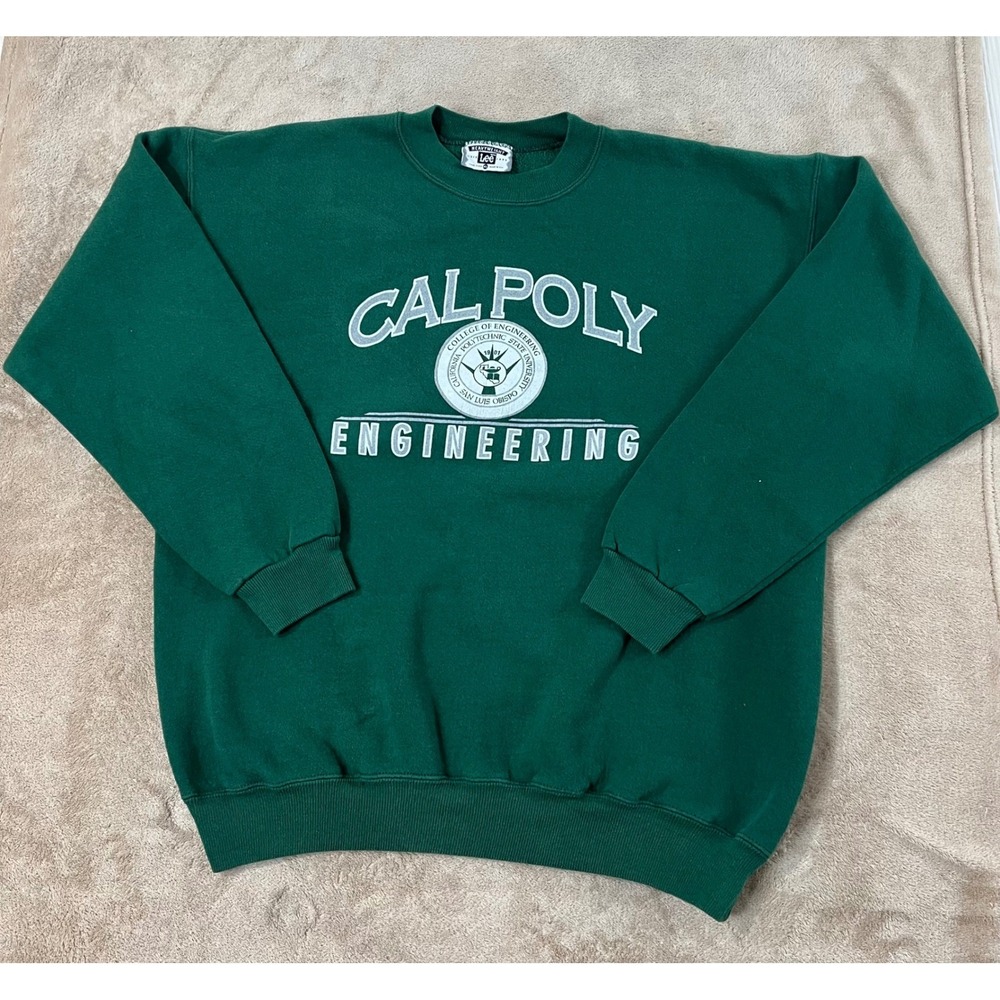 Vintage 90s Lee Heavyweight Crewneck Sweatshirt, Cal Poly College Engeneering XL